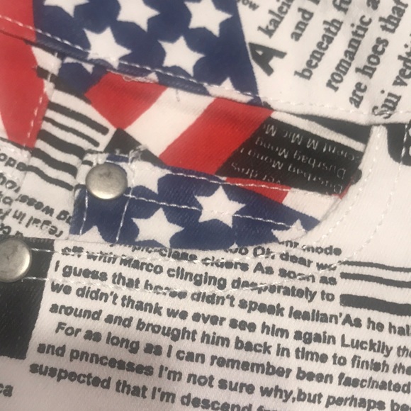 Flag Print Shorts - Picture 10 of 16